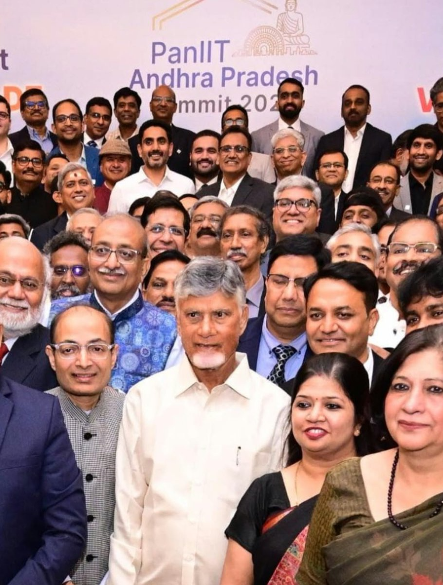 PanIIT Andhra Pradesh Summit delegation with Hon. CM Chandrababu Naidu and IT Minister Lokesh Nara